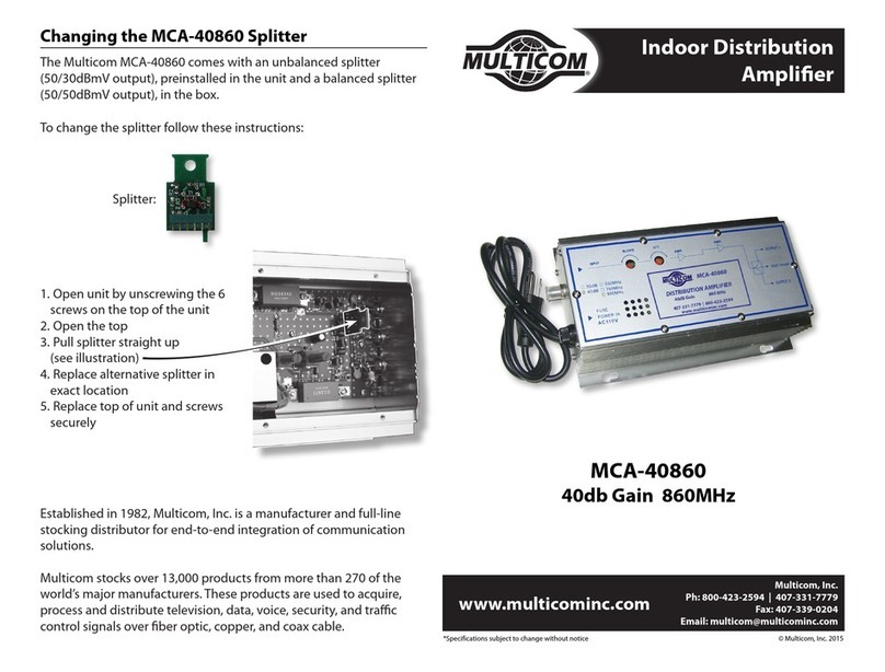 Multi-COM MCA-40860 manual