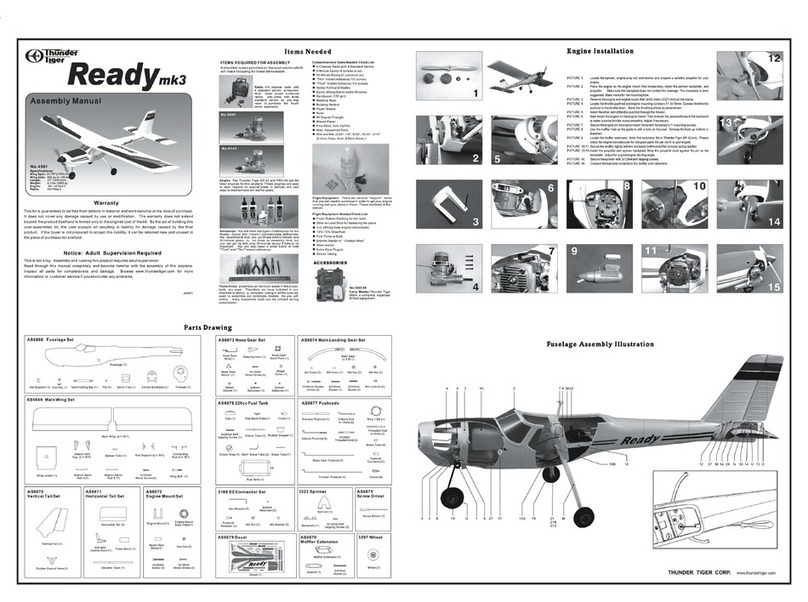 THUNDER TIGER Ready mk3 User manual