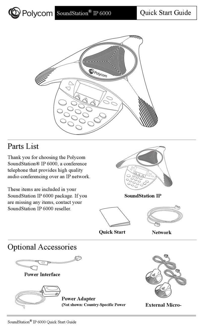Polycom SoundStation IP 6000 User manual