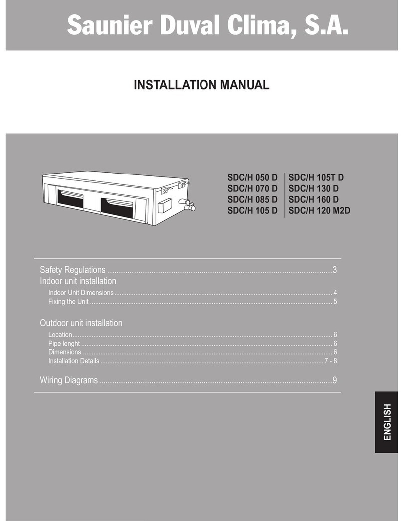 Saunier Duval SDC/H 050 D User manual