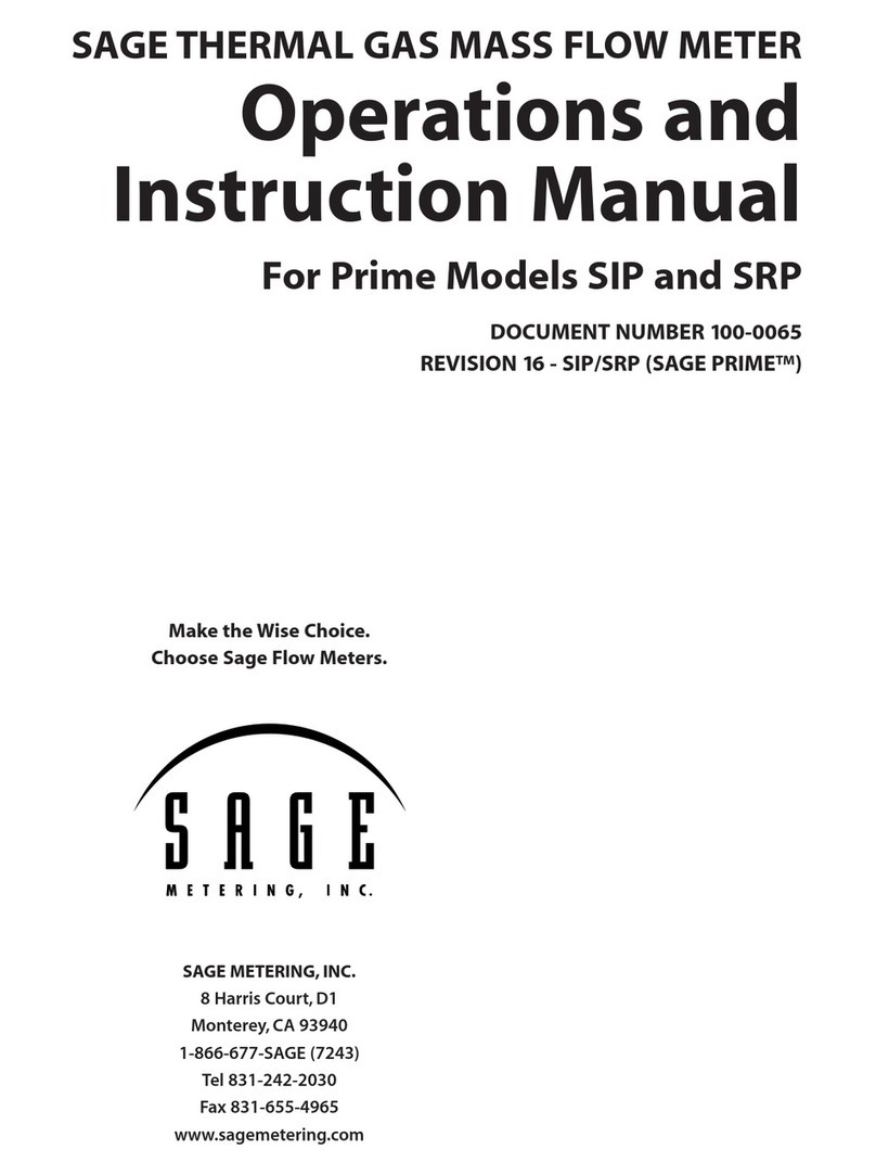 Sage SIP Operation and instruction manual