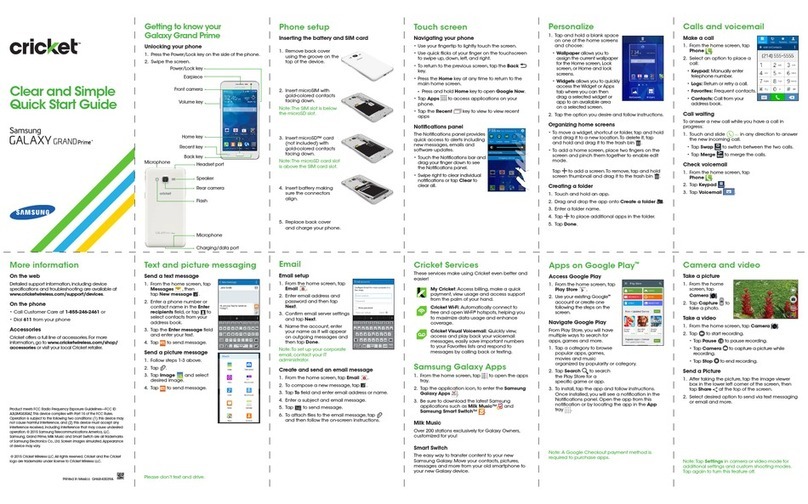 Samsung Galaxy Core Prime User manual