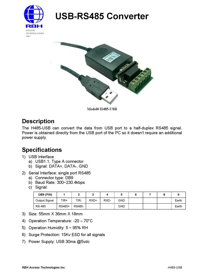 RBH Sound H485-USB manual