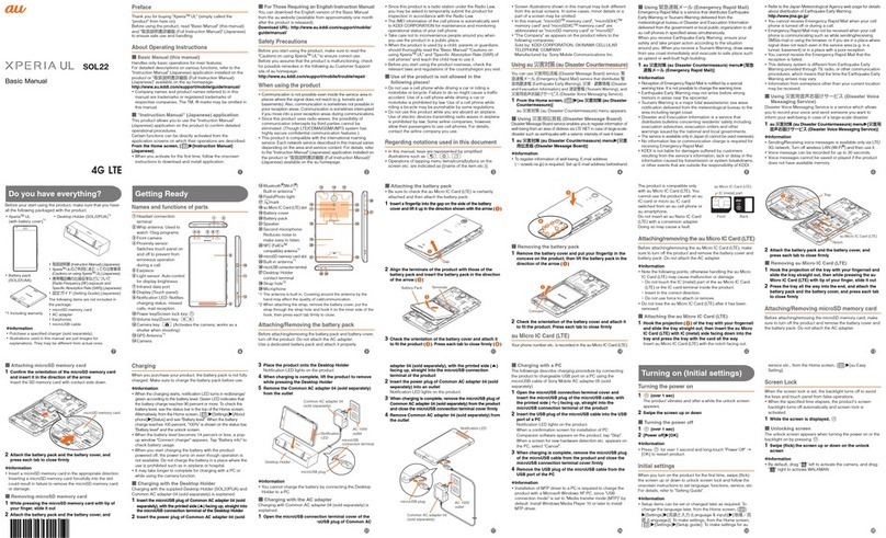 Sony Xperia UL Basic Manual