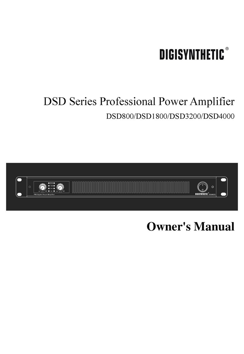 DIGISYNTHETIC DSD1800 owner's manual