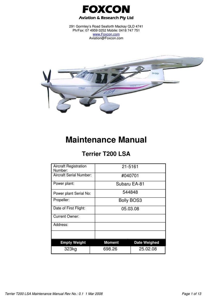 Foxcon terrier T200 Maintenance manual