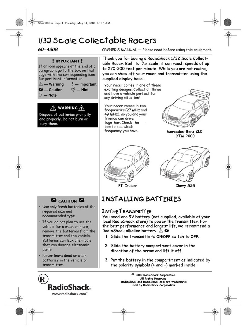Radio Shack 60-4308 owner's manual
