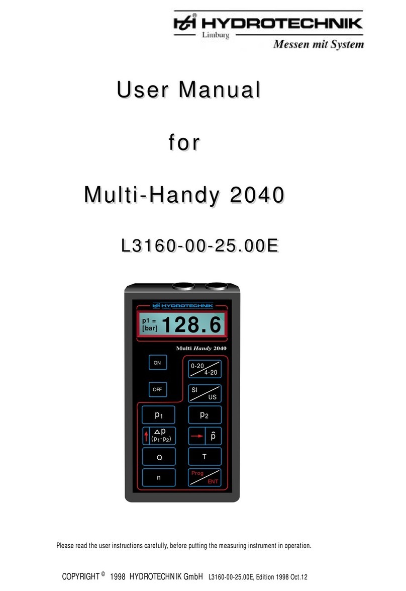 Hydrotechnik Multi-Handy 2040 user manual