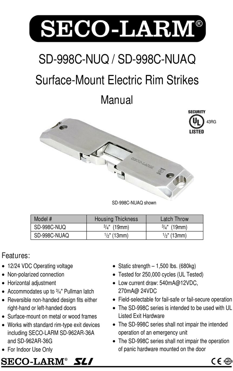 SECO-LARM SD-998C-NUQ manual