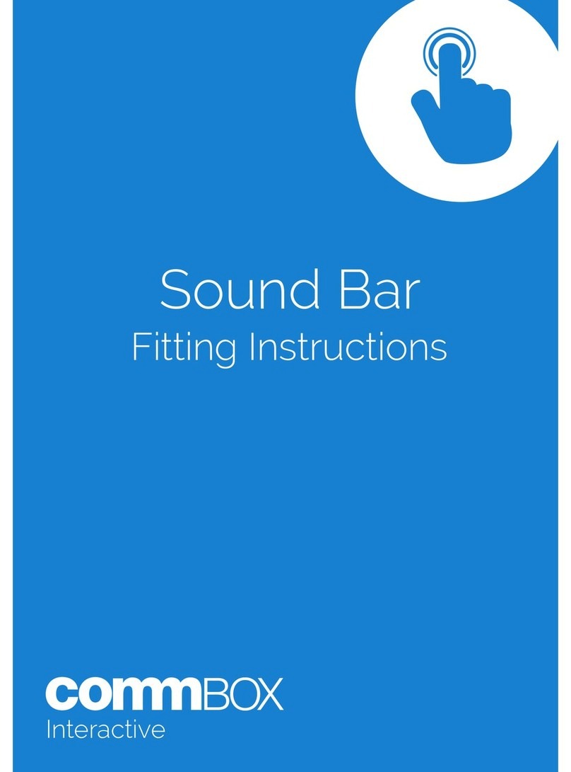 Comm Box Sound Bar Fitting instructions