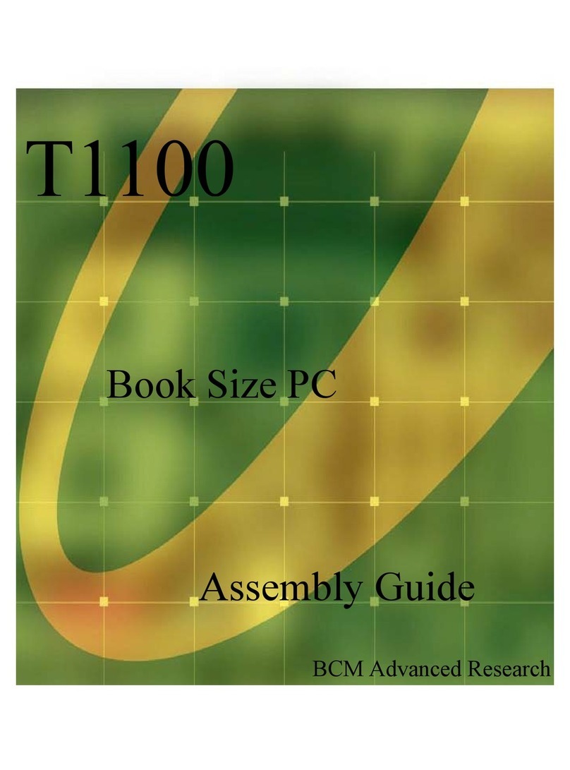 BCM Advanced Research T-1100 User manual