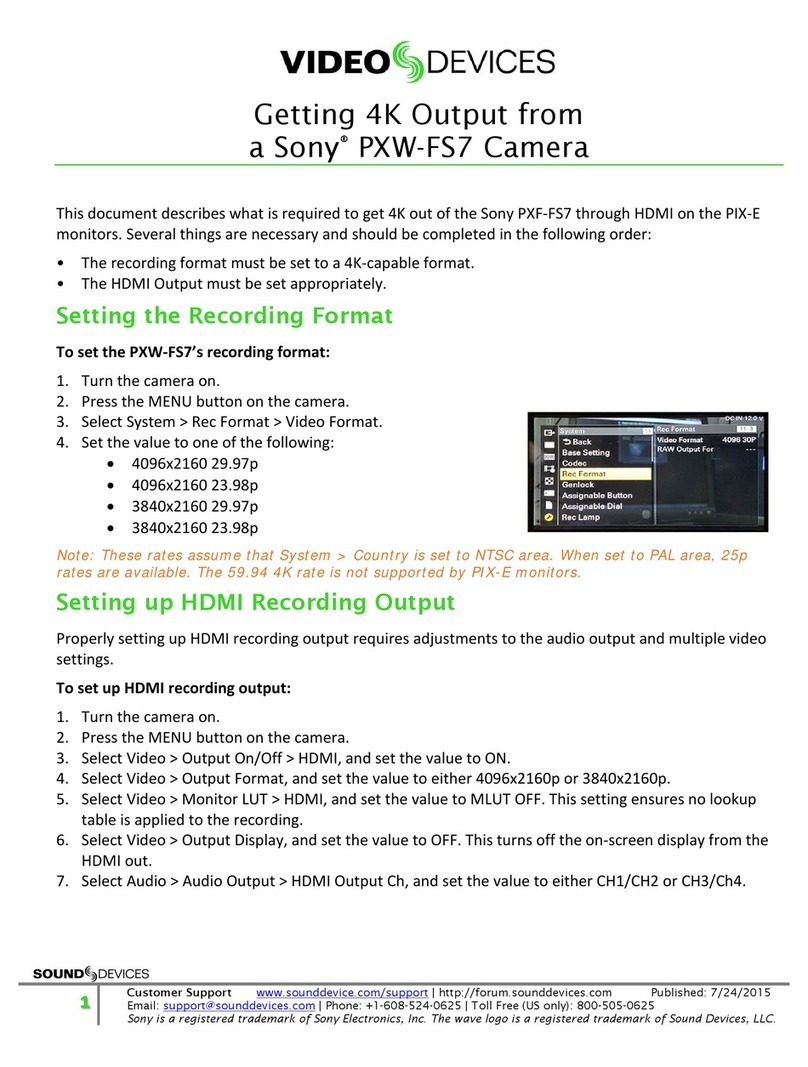 Sony PXW-FS7 instruction manual
