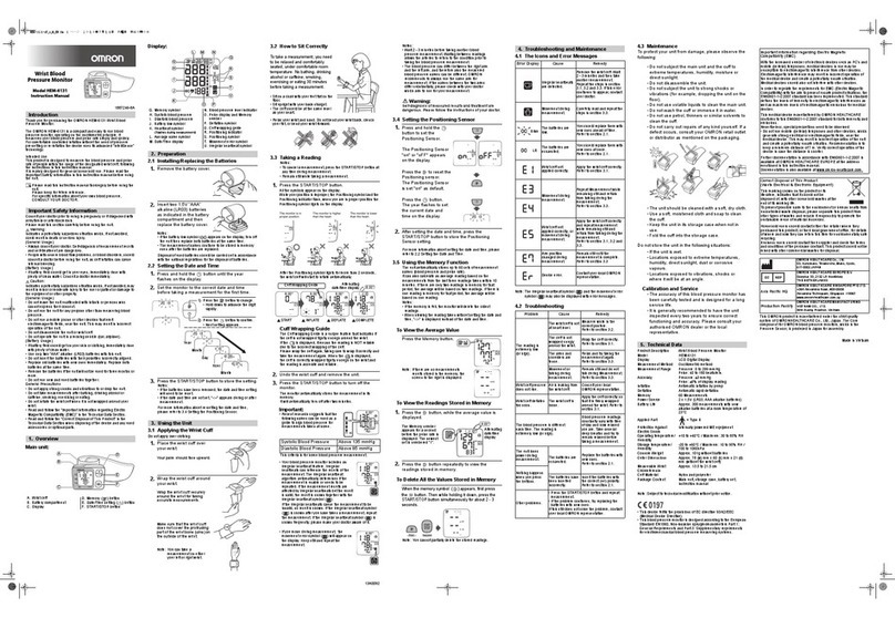 Omron HEM-6131 User manual
