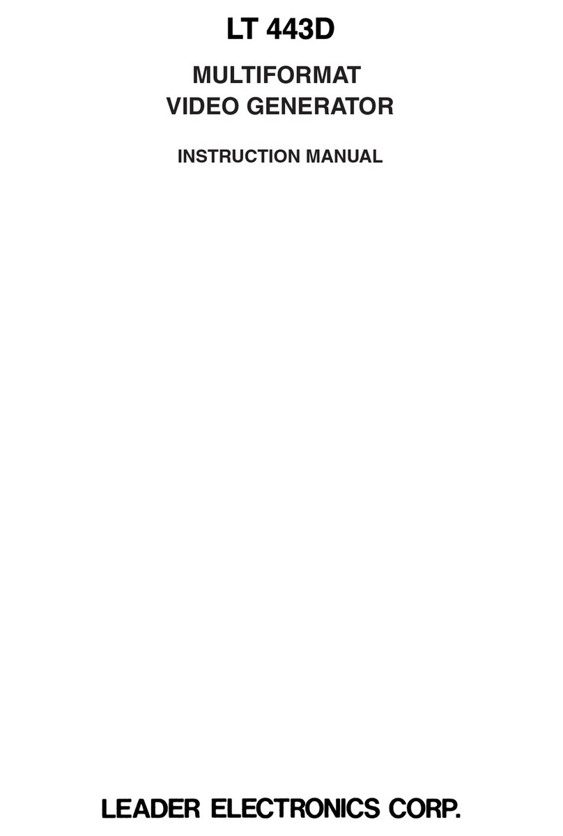 Leader Electronics Corp. LT 443D instruction manual