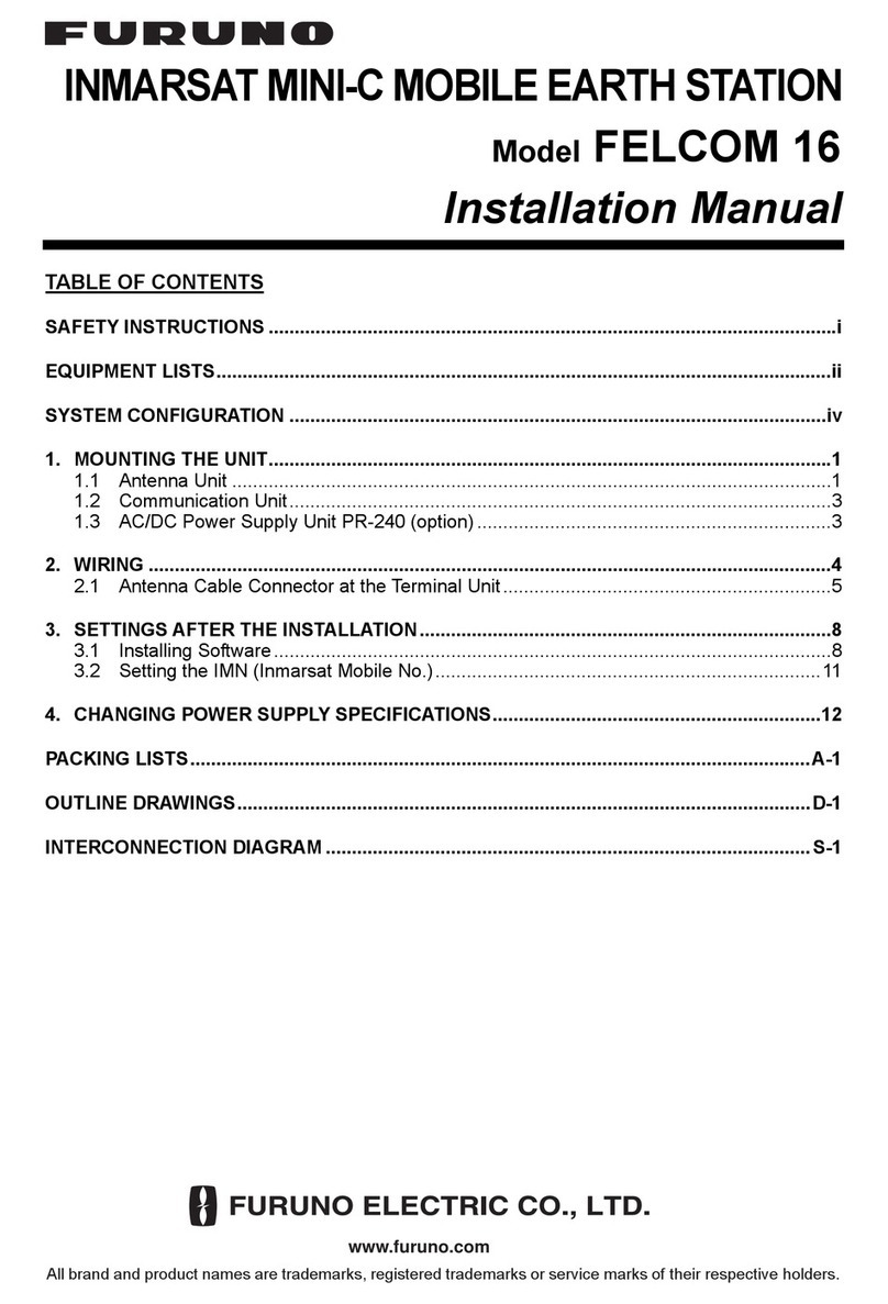 Furuno FELCOM 16 User manual