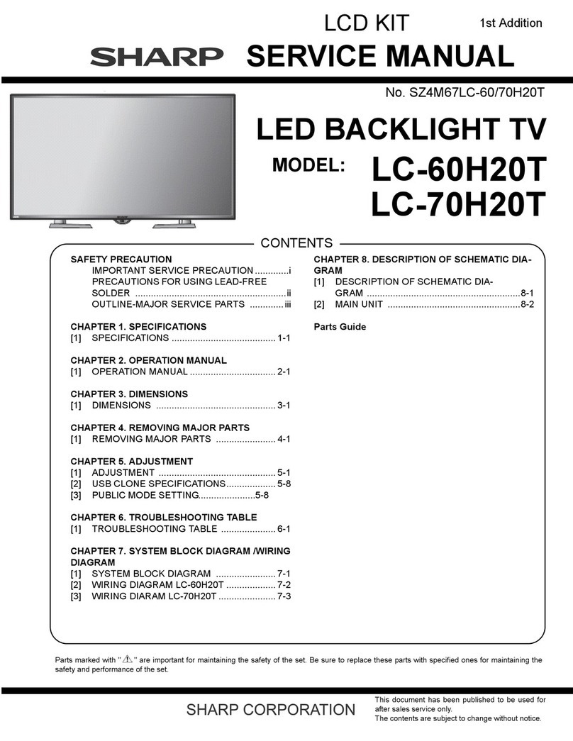 Sharp LC-60H20T User manual