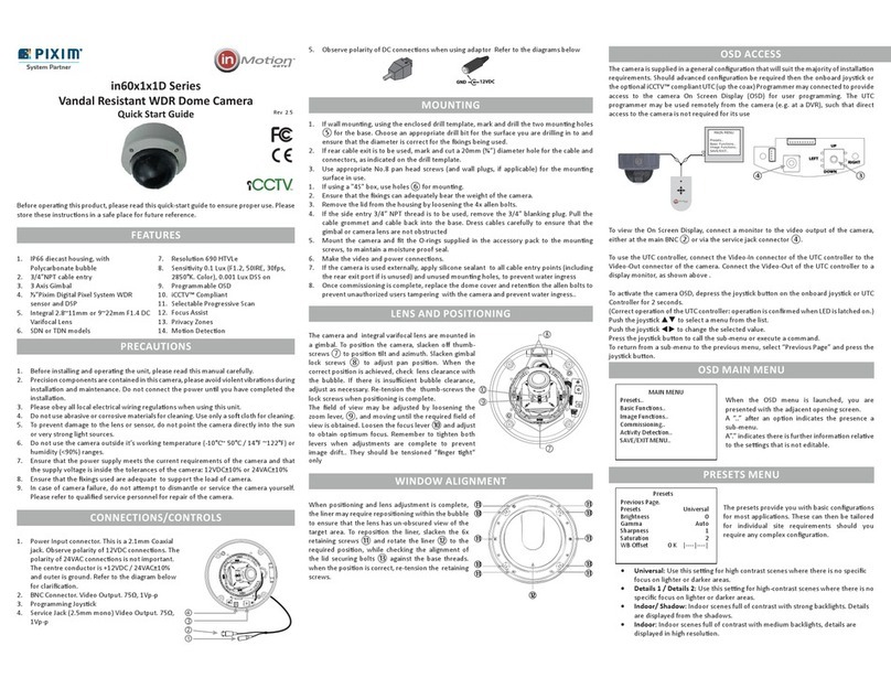 InMotion in60x1x1D Series User manual