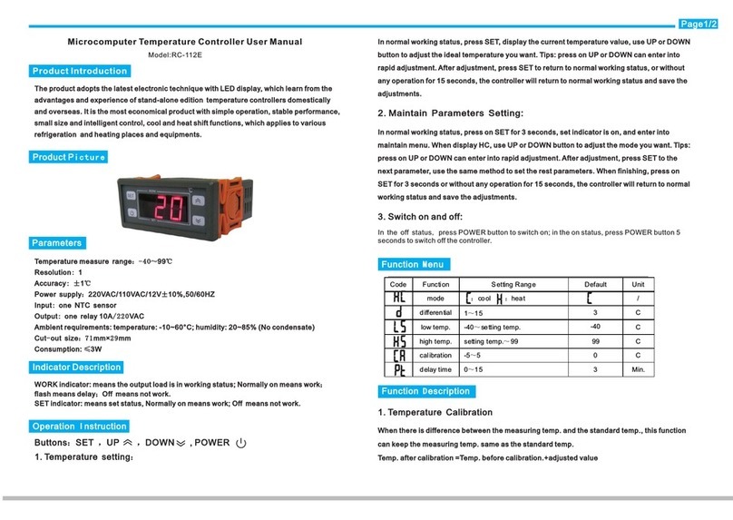 Ringder RC-112E User manual