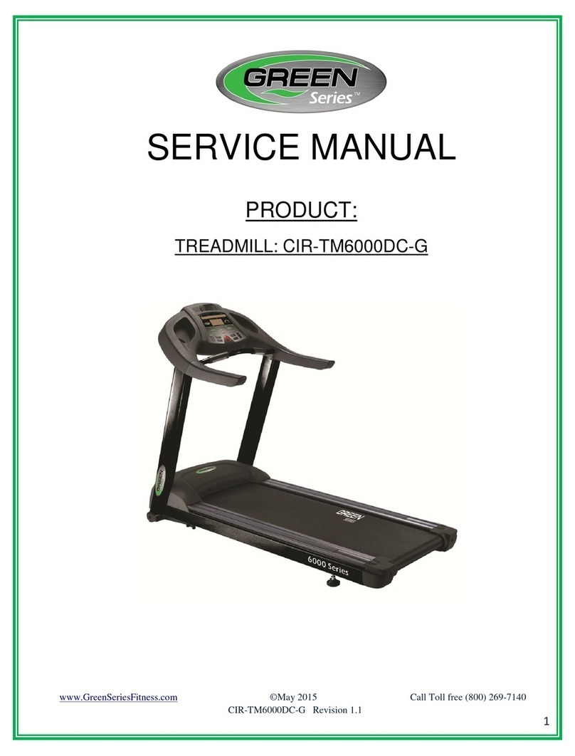 GREEN SERIES FITNESS CIR-TM6000DC-G Service manual