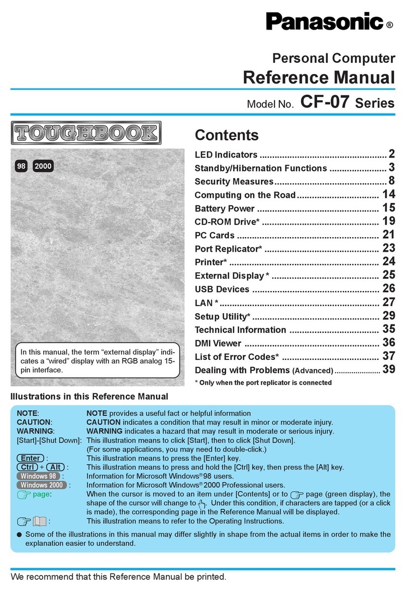 Panasonic CF-07 Series User manual