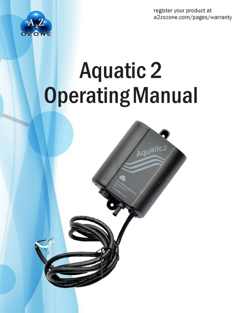 A2Z Ozone Systems Aquatic 2 operating manual