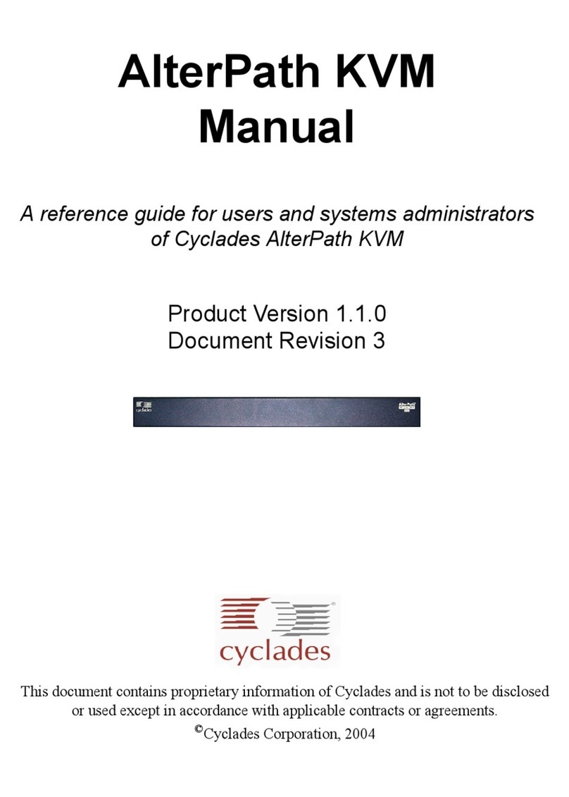 Cyclades AlterPath KVM 16 User manual