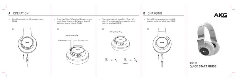 AKG K845 BT quick start guide