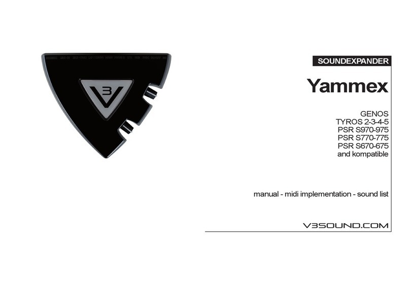 V3 SOUND Yammex GENOS manual