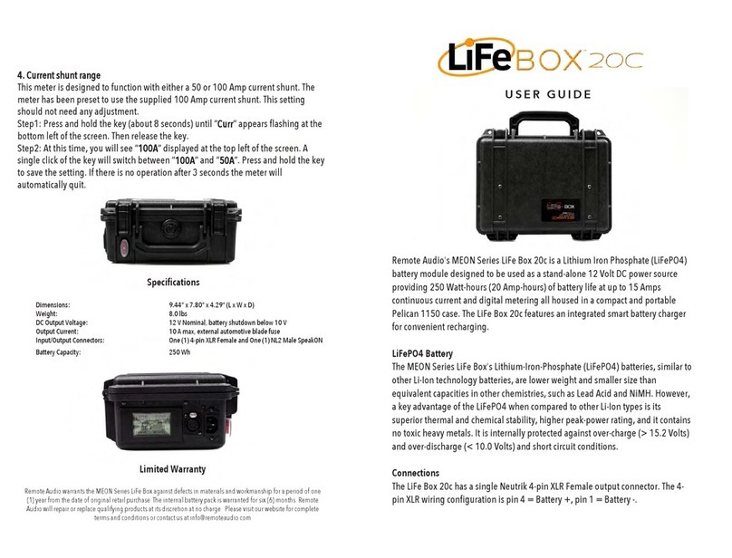 Remote Audio LiFe Box 20c user guide
