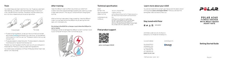 Polar Electro A360 Getting started guide