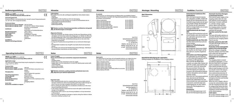 InoTec INOLux LED operating instructions