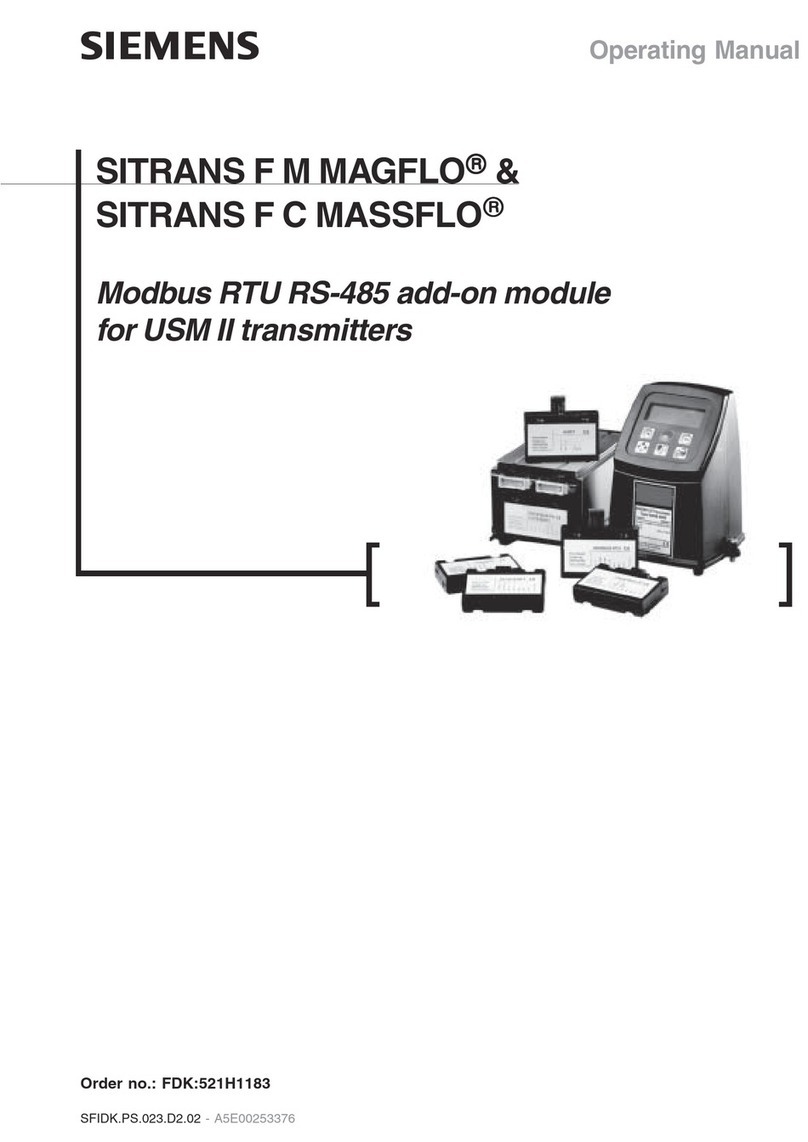 Siemens SITRANS F M MAGFLO series User manual