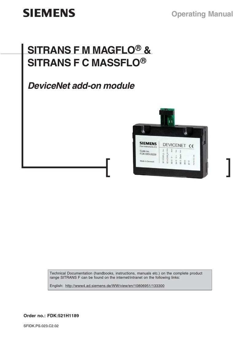 Siemens SITRANS F M MAGFLO series operating manual