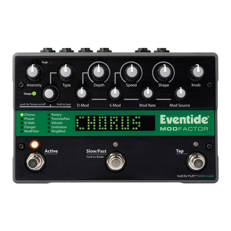 Eventide ModFactor Quick reference guide