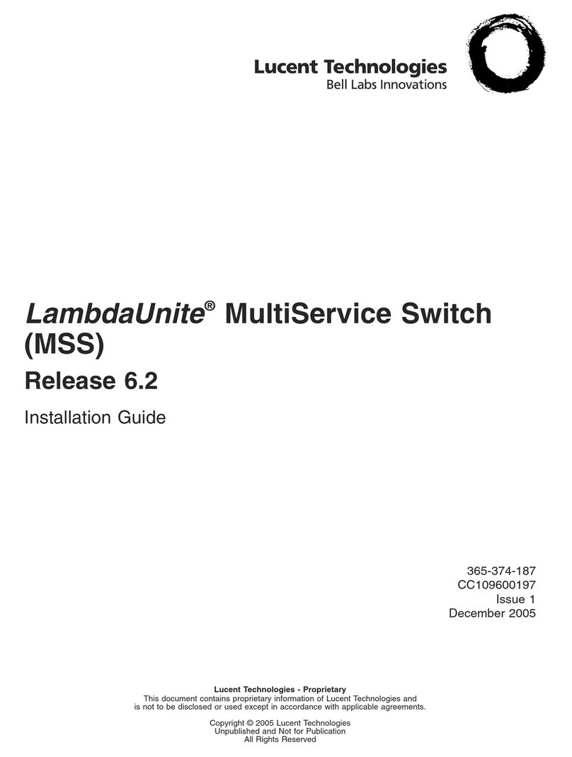 Lucent Technologies LambdaUnite installation guide