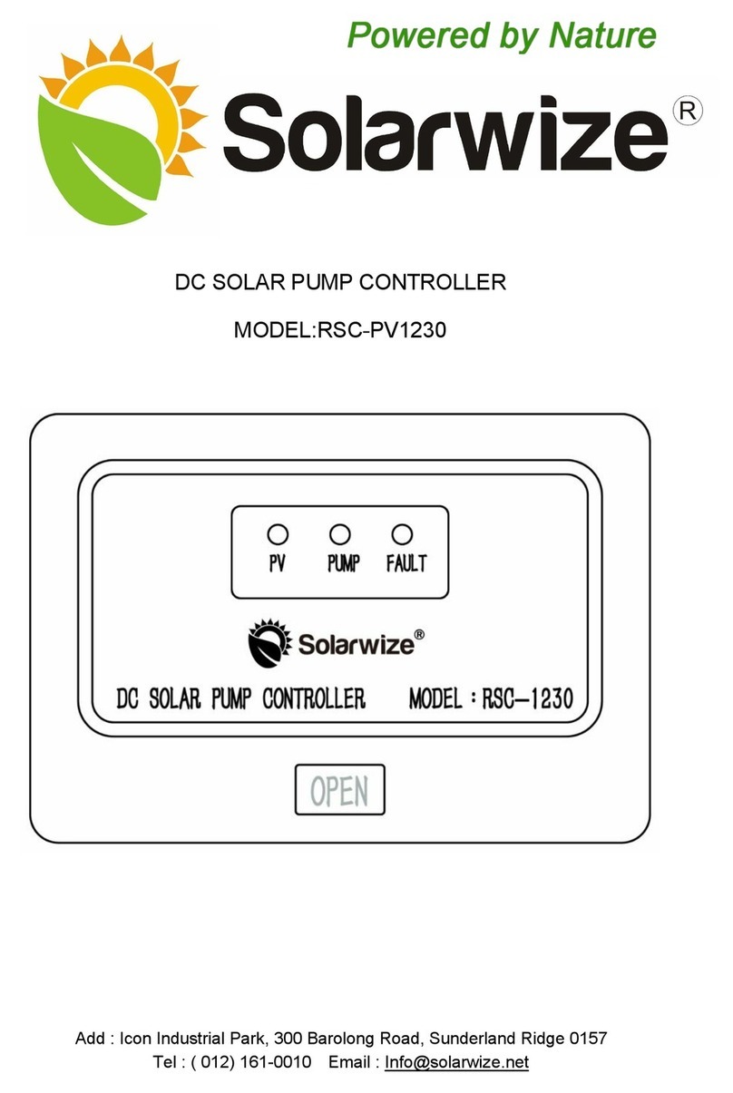 Solarwize RSC-PV1230 user manual Solarwize RSC-PV1230 user manual