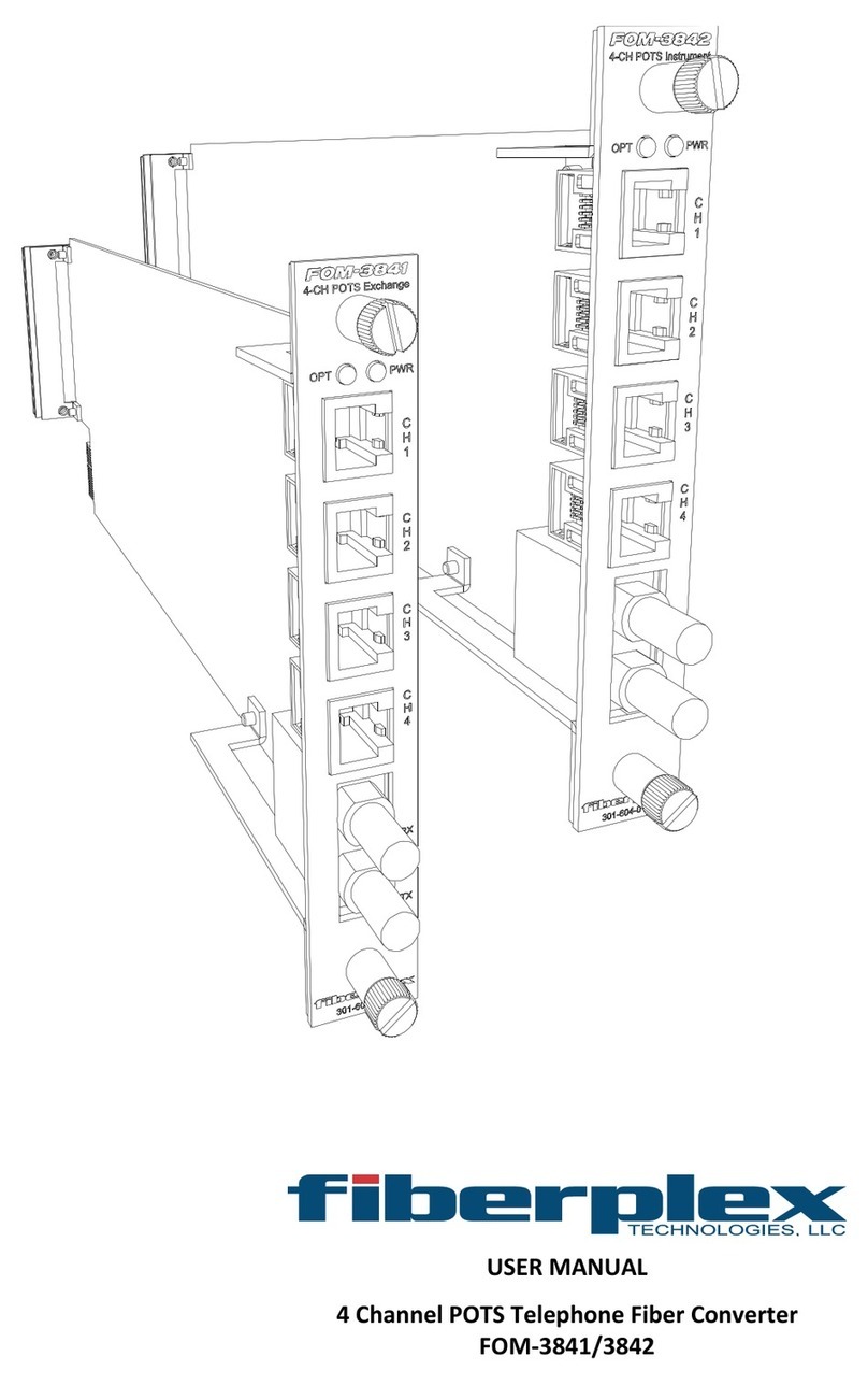 Fiberplex FOM-3841 user manual