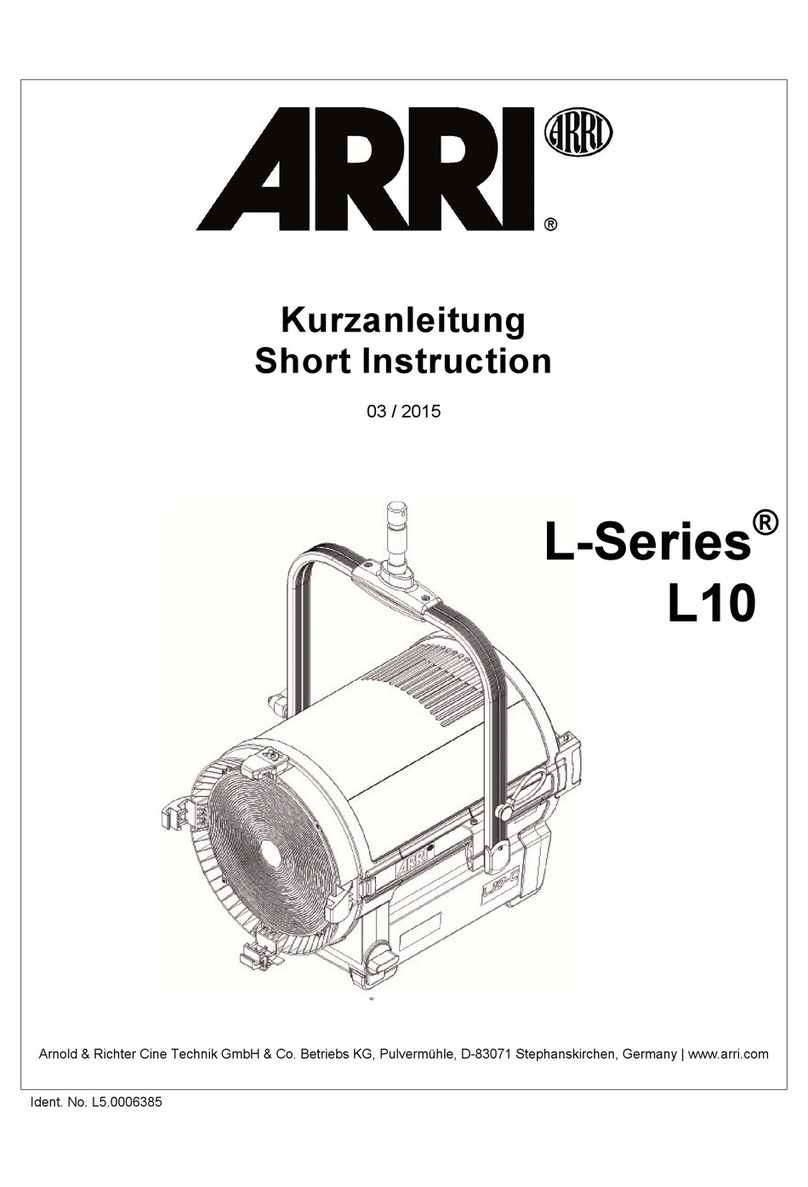ARRI L10 Short instructions