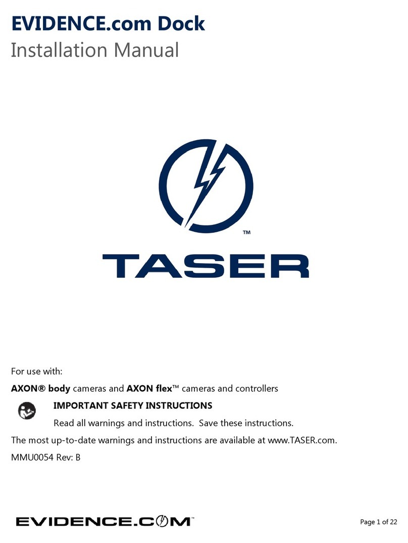 Taser EVIDENCE.com Dock installation manual
