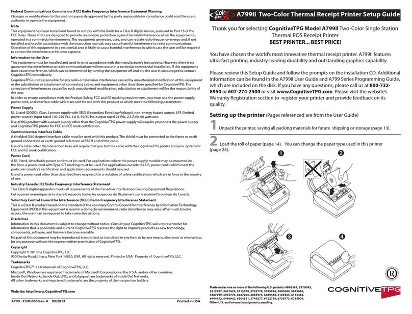 CognitiveTPG A799II User manual