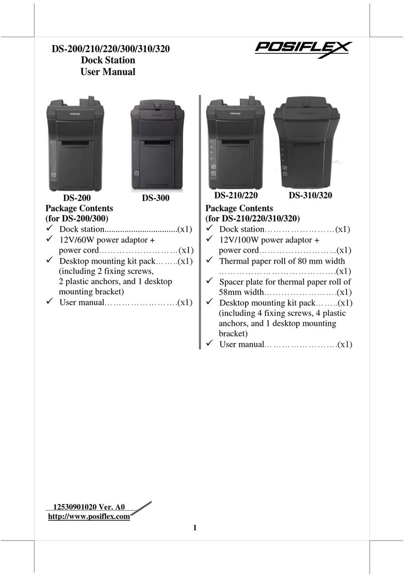 POSIFLEX DS-200 User manual