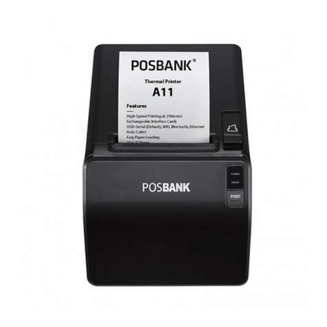 POSBank A11 Standard Installation instructions