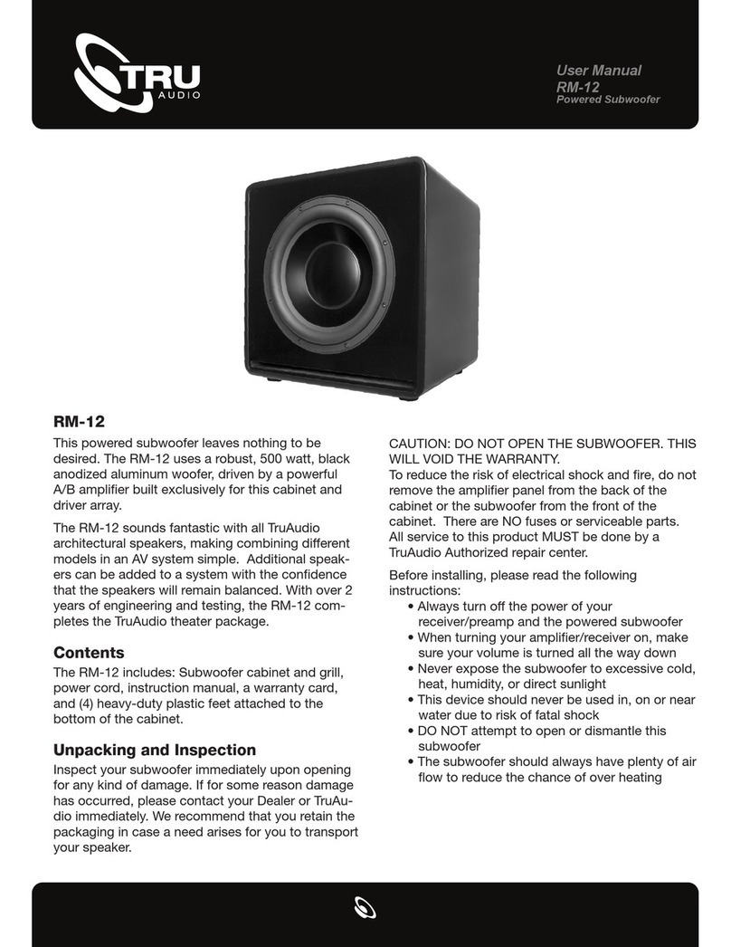 TRU Audio RM-12 user manual