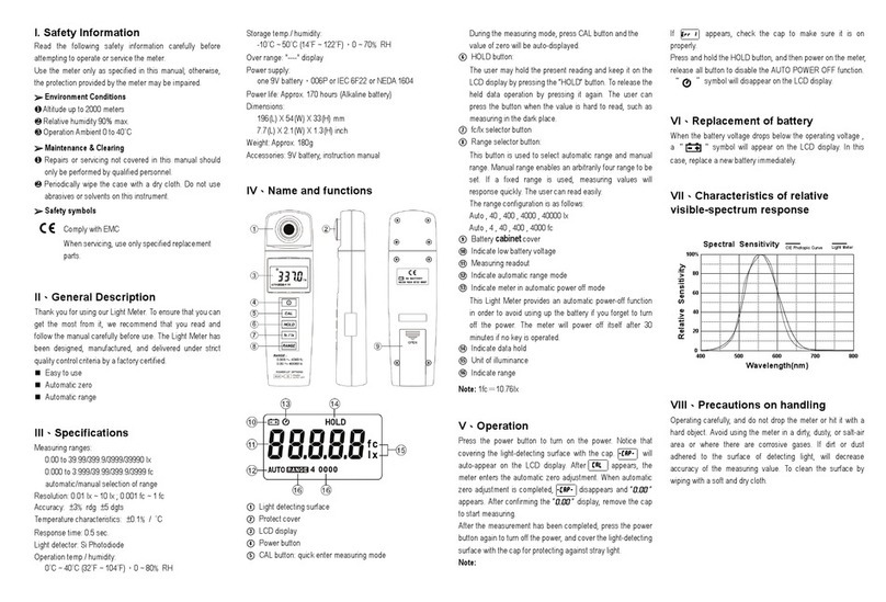 Kewtech KEW337 instruction manual
