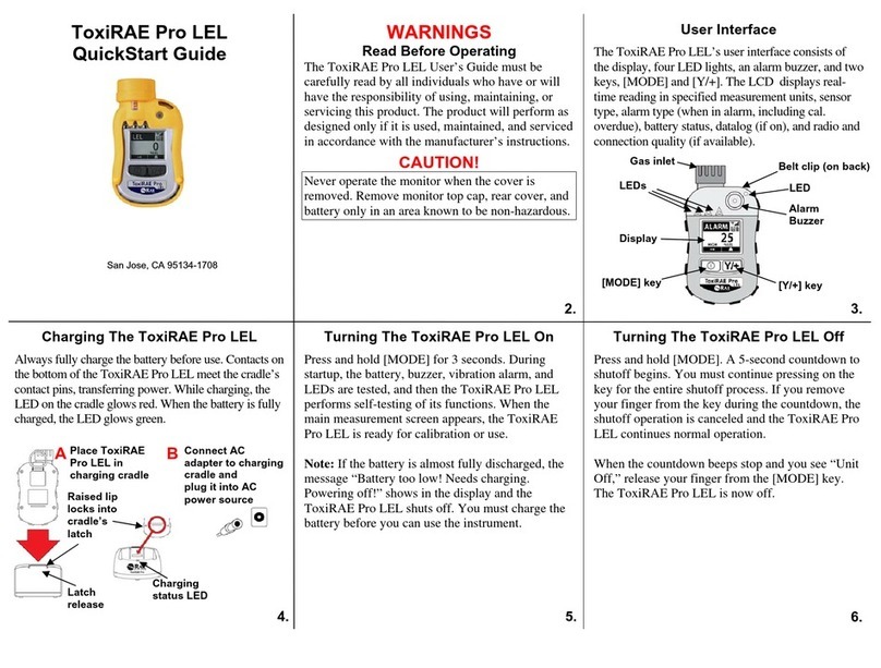 Geotech ToxiRAE Pro LEL quick start guide