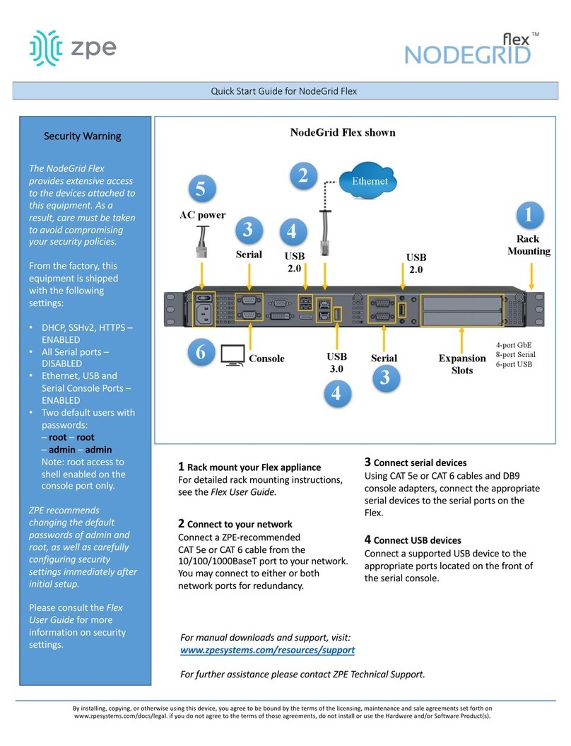 ZPE NodeGrid Flex User manual