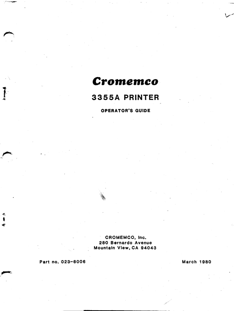 Cromemco 3355A Operator's guide