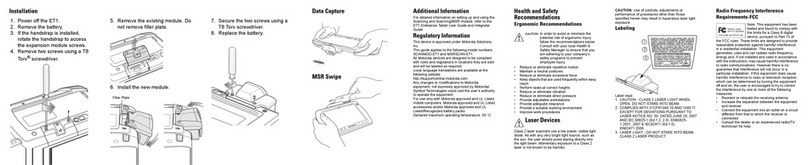 Motorola SCANMOD-ET1 User manual