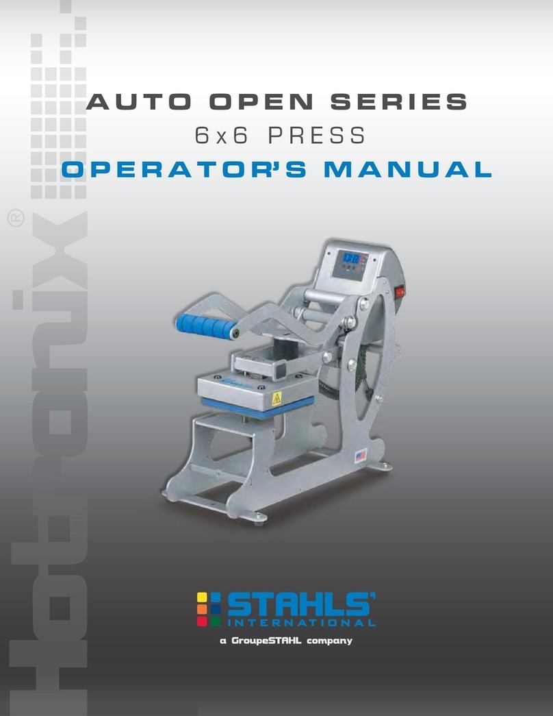 Hotronix Auto Open 6x6 Operator's manual