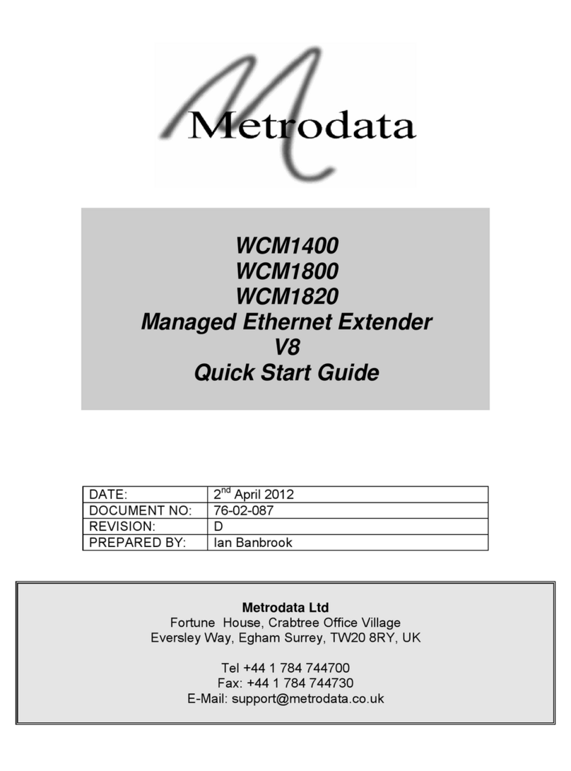 Metrodata WCM1400 BNC quick start guide